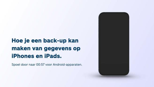 Hoe je een back-up kan maken van je gegevens op je iOS- of Android-apparaats 